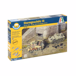Italeri STURMGESCHUTZ III, Tank model, Kit de montage, 1:72, STURMGESCHUTZ III, unisexe, Plastique