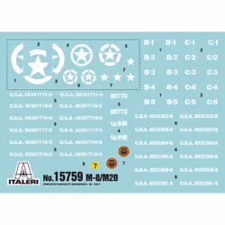 Italeri M8/M20 Armored fighting vehicle model Kit de montage 1:56