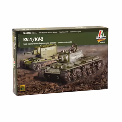 Italeri KV-1 / KV-2, Tank model, Kit de montage, 1:56, KV-1 / KV-2, unisexe, Plastique