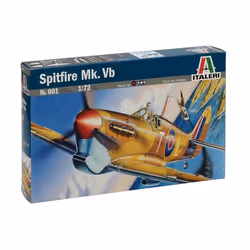 Italeri SPITFIRE MK.VB, Modèle réduit d’aéronef à aile fixe, Kit de montage, 1:72, SPITFIRE MK.VB, Plastique, Second World Wa ...