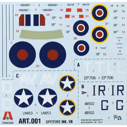 Italeri SPITFIRE MK.VB Modèle réduit d’aéronef à aile fixe Kit de montage 1:72