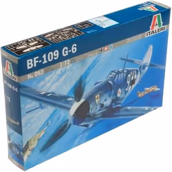 Italeri Messerschmitt BF - 109 G - 6, Modèle réduit d’aéronef à aile fixe, Kit de montage, 1:72, Messerschmitt BF - 109 G - 6 ...