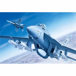Italeri F/A - 18E Super Hornet, Kit de montage, 1:72, F/A - 18E Super Hornet, Avion militaire, Modèle réduit d’aéronef, 250 m ...