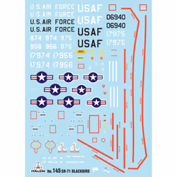 Italeri SR - 71 Blackbird Kit de montage 1:72