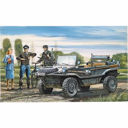 Italeri Schwimmwagen Military truck model Kit de montage 1:35