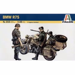 Italeri BMW R75, Military motorcycle model, Kit de montage, 1:35, BMW R75, unisexe, Plastique