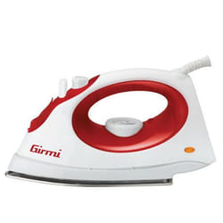 Girmi St01 Fer à repasser à sec ou à vapeur Semelle en acier inoxydable 1800 W Rouge, Blanc