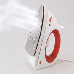 Girmi St01 Fer à repasser à sec ou à vapeur Semelle en acier inoxydable 1800 W Rouge, Blanc