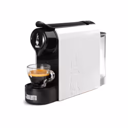 Bialetti Gioia, Machine à expresso, 0,5 L, Capsule de café, 1200 W, Noir, Blanc