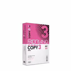 Fabriano Copy 3 office, Impression laser/jet d'encre, A4 (210x297 mm), Mat, 500 feuilles, 80 g/m², Blanc
