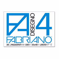 Fabriano 8001348161509, 220 g/m², Blanc, 20 feuilles, 33 cm, 48 cm