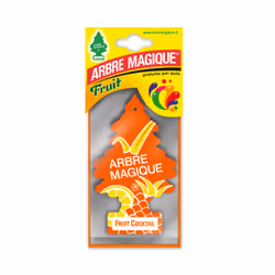 ARBRE MAGIQUE 8001365055447 assainisseur d'air, Papier, Voiture, Multicolore, Citron, Noix de coco, Citron, Mango, 4 g, 80 mm