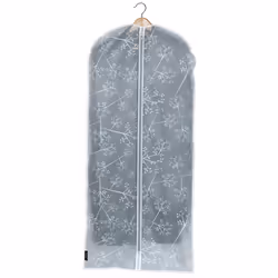 Domopak 908010, Sac souple pour vêtements, Transparent, Blanc, Poly-acétate de vinyle (PEVA), Fermeture à glissière, 60 cm, 1 ...