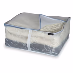 Domopak 908020, Sac souple pour vêtements, Transparent, Blanc, Poly-acétate de vinyle (PEVA), Fermeture à glissière, 55 cm, 4 ...