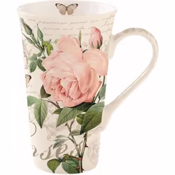 Mug XXL en Porcelaine - EASYLIFE - Jardin Botanique - 600 ml - Lavable au Lave-Vaisselle