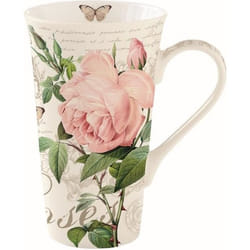 Mug XXL en Porcelaine - EASYLIFE - Jardin Botanique - 600 ml - Lavable au Lave-Vaisselle