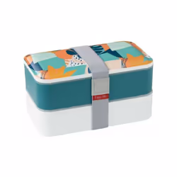 Boîte repas 2 compartiments Vert - Lunch Box - Emportez votre repas et mangez équilibré où que vous soyez grâce à cette lunch ...