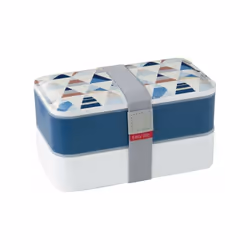 Boîte repas 2 compartiments Bleu - Lunch Box - Emportez votre repas et mangez équilibré où que vous soyez grâce à cette lunch ...