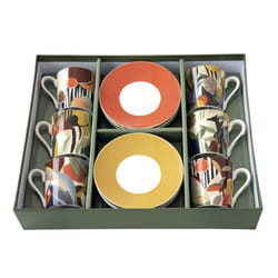 Coffret de tasses à café - EASYLIFE - Kilimanjaro - Porcelaine - 100ml - 6 pièces