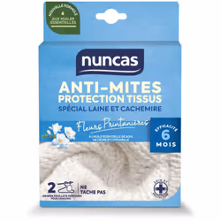 Avec Anti-Mites Protection Tissus pour armoires, protégez vos vêtements en laine et cachemire contre les mites pendant 6 mois ...
