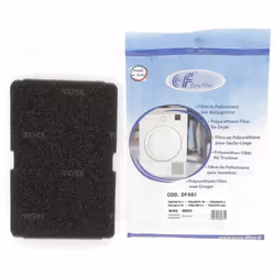 Filtre mousse sèche linge condensation BEKO SMEG ESSENTIEL B Références connues: 2964840100, 2964840200, 782372152, DFA01 Dim ...
