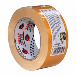 Présentation Ruban double face pour moquette. Toilé 50mm de largeur Rouleau de 25 mètres de longueur