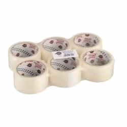 EUROCEL CF6 NASTRO IMBALLO PP5231 48X50 TRA, 50 m, Transparent, Polypropylène (PP), 48 mm, 6 pièce(s)