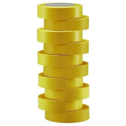 Ruban adhésif PVC - EUROCEL - 15x10 mm - Jaune - Lot de 10 - Isolant électrique