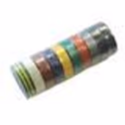 Lot de 10 rubans adhésifs ISOTAPE électricien 15mmx10m - EUROCEL - 015543148