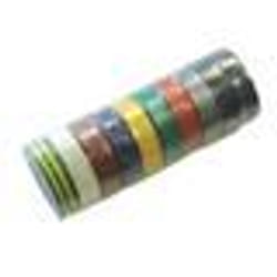 Lot de 10 rubans adhésifs ISOTAPE électricien 15mmx10m - EUROCEL - 015543148
