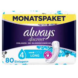 Always Discreet Long Serviettes hygiéniques pour fuites urinaires Femme