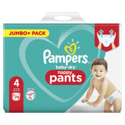 Pampers Baby-Dry 81714236 couche jetable Garçon/Fille 4 74 pièce(s)