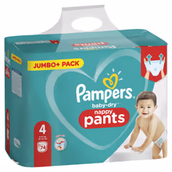 Pampers Baby-Dry 81714236 couche jetable Garçon/Fille 4 74 pièce(s)