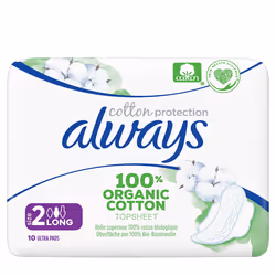 Always Ultra Cotton Protection, Serviettes hygiéniques pour fuites urinaires, Femme, Coton, 10 pièce(s)