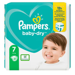 Pampers Baby-Dry 81715566 couche jetable Garçon/Fille 7 31 pièce(s)