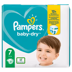 Pampers Baby-Dry 81715566 couche jetable Garçon/Fille 7 31 pièce(s)
