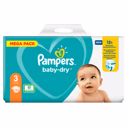 Pampers Baby-Dry 81715582 couche jetable Garçon/Fille 3 102 pièce(s)