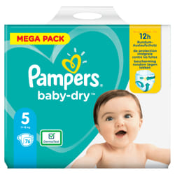 Pampers Baby-Dry 81715587 couche jetable Garçon/Fille 5 76 pièce(s)