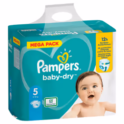 Pampers Baby-Dry 81715587 couche jetable Garçon/Fille 5 76 pièce(s)