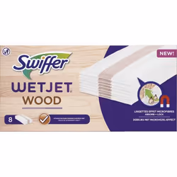 Swiffer - Recharges de Lingettes Effet Microfibres Wet Jet Wood - - TU