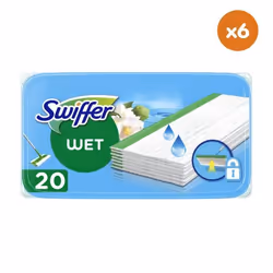 6x20 Lingettes Humides Fraicheur du Matin - Swiffer