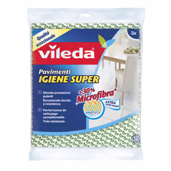 Vileda 141312, Serpillère, Vert, Blanc, Microfibre, Tissu non tissé, 3 pièce(s), 500 mm, 450 mm