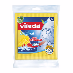 Vileda 142289, Bleu, Rose, Jaune, Rectangulaire, Cellulose, Coton, Fibre, Lavage à la main, Monochromatique, Allemagne