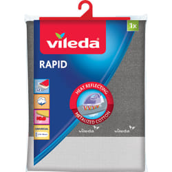 Vileda Rapid Housse de planche à repasser Coton Gris