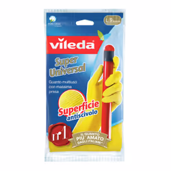 Vileda Super Universal, Gants de ménage, Beige, Jaune, L, SML, 1 pièce(s), 2 pièce(s)