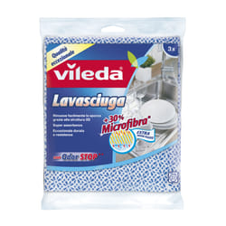Vileda 139193 Chiffon de nettoyage Microfibre, Tissu non tissé Multicolore 3 pièce(s)