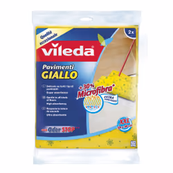 Vileda 102744, Serpillère, Vert, Jaune, Microfibre, Tissu non tissé, 2 pièce(s), 500 mm, 600 mm