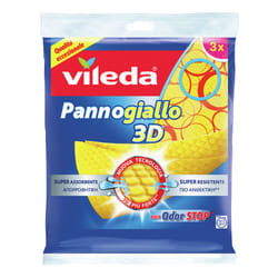 Vileda 151697 Chiffon de nettoyage Microfibre, Tissu non tissé Orange, Jaune 3 pièce(s)