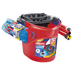 Vileda 138178 seau et système de lavage Réservoir unique Noir, Bleu, Rouge