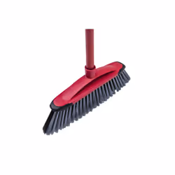 Vileda 143783 balai Intérieure Balai à poils souples / durs Polyéthylène téréphthalate (PET) Noir, Gris, Rouge